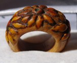 ANELLO LEGNO "GIRASOLE"